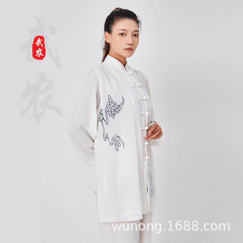 武农太极服女2023高端三件套新款飘逸比赛表演服装男中国风春秋