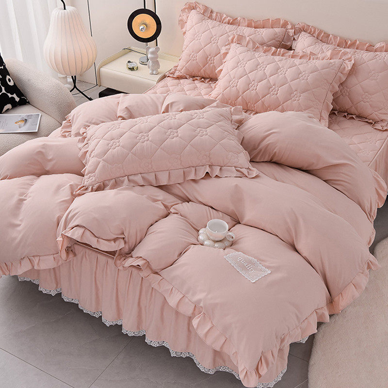 86m0大豆夹棉床笠床裙四件套夏季席梦思床单护罩床垫防尘保套全包,床上用品,床裙,淘宝优惠券,粉丝福利购,淘宝优惠卷