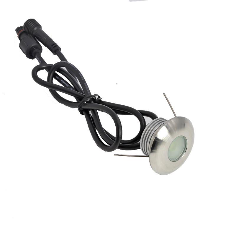 1w户外ip67甲板走廊30mm墙角灯过道台阶灯12v地埋灯