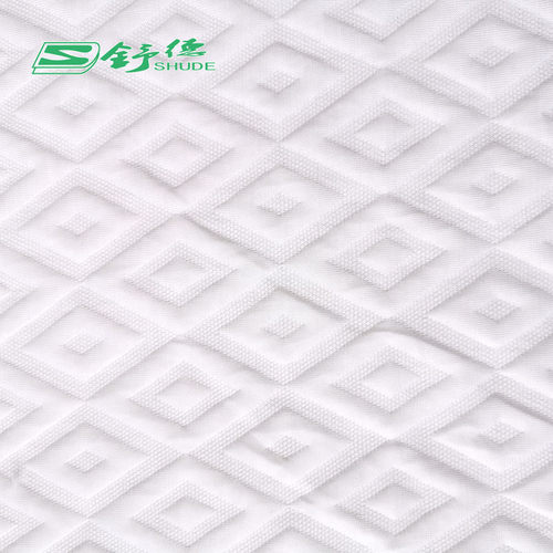 冰凉丝记忆枕床垫布面料32s空气层提花布料凉感面料枕套用布料