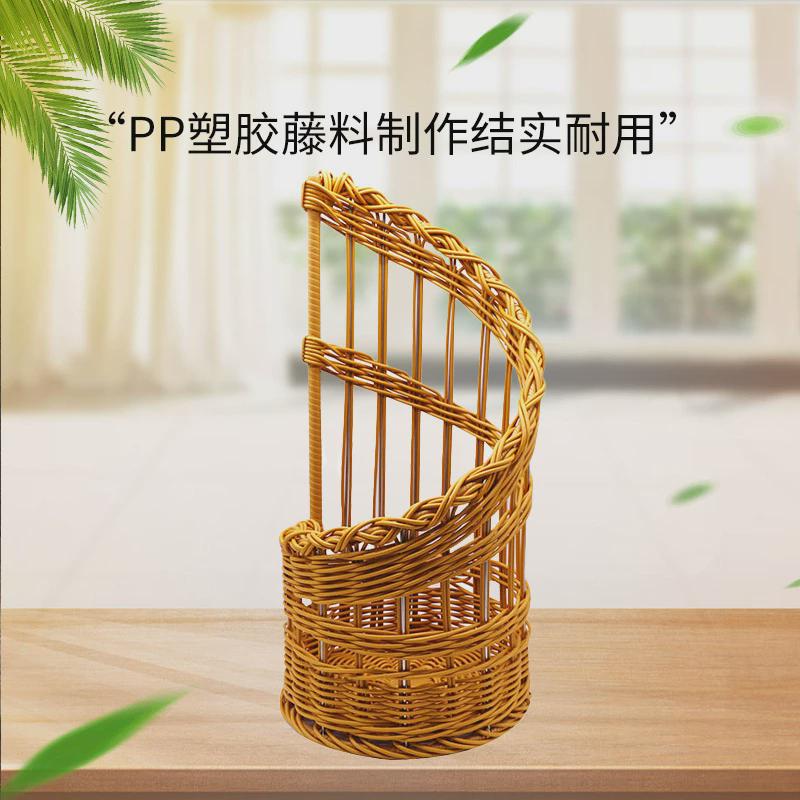 长法棍法式面包仿藤篮螺旋型面包篮长条面包手工编织篮定制加工