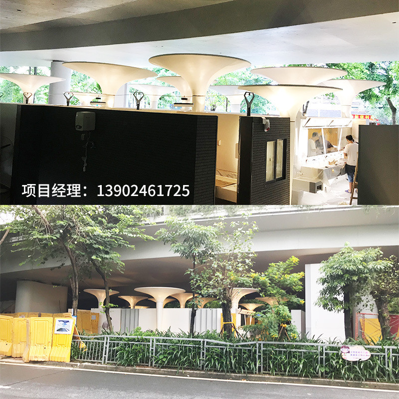玻璃钢景观建设工程装饰柱市政雕刻公厕承重立柱案例展示美陈雕塑