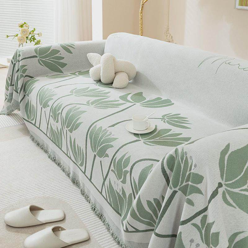 小清新沙发盖布田园风四季通用雪尼尔防滑沙发垫套罩防猫抓沙发巾,居家布艺,沙发垫,淘宝优惠券,粉丝福利购,淘宝优惠卷