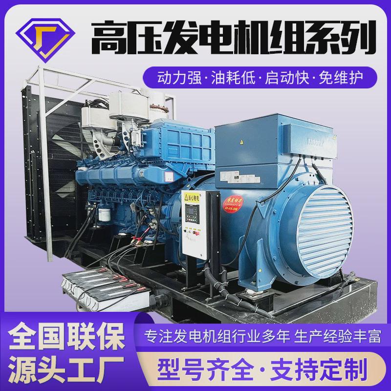 工业电力厂家柴油发电机组10.5kv11kv6.5kv高压发电机高压