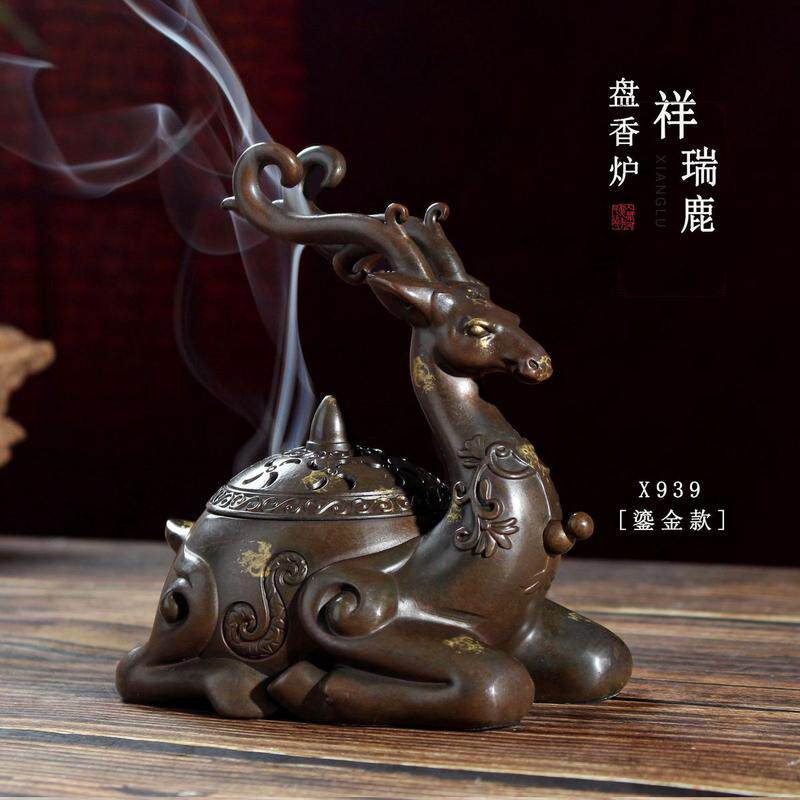 工厂直供创意家用熏香炉铜合金盘香炉大龙龟室内茶道仿古檀香炉