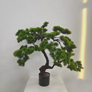 ins风格 美人松仿真绿植盆栽家居饰品摆件落地仿真迎客松现货