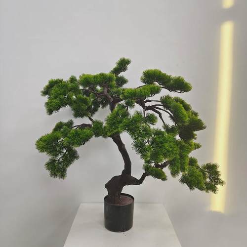 ins风格美人松仿真绿植盆栽落地家居饰品摆件仿真迎客松现货