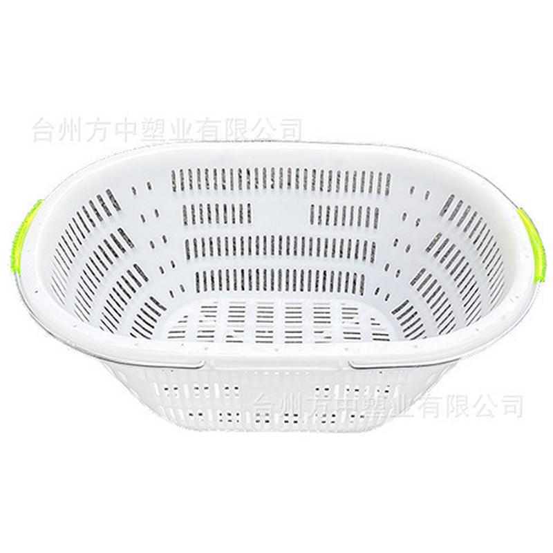 全新料加厚耐用水果篮草莓黄瓜桃子手提铁柄农场采摘果蔬筐大号
