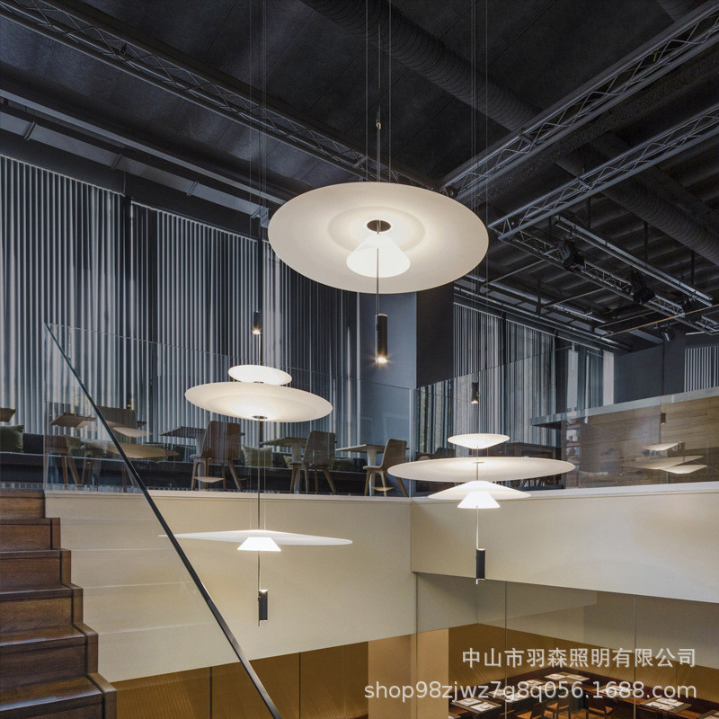 餐厅吊灯意大利设计师创意简约客厅卧室轻奢装饰丹麦飞碟展厅吊灯