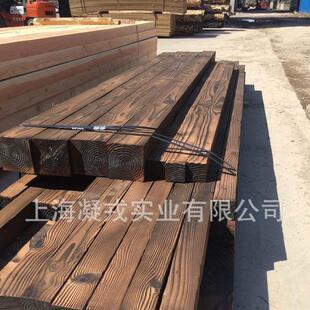 供应花旗松樟子松松木碳化木景观防腐木凉亭实木桑拿板木地板