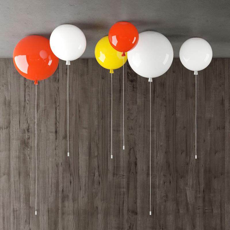 现代简约个性七彩色创意气球吸顶灯酒店儿童房间亚克力装饰吸顶灯,家装灯饰光源,客厅吸顶灯,淘宝优惠券,粉丝福利购,淘宝优惠卷