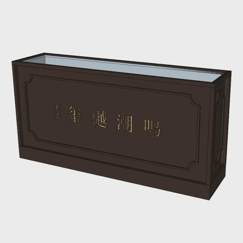户外不锈钢花箱组合花箱商业街售楼部隔断长方形可移动铁艺花槽