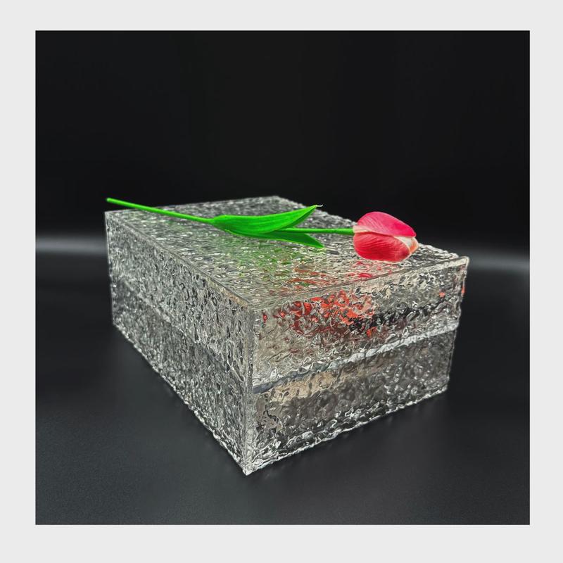 热销热卖热销定制桌面二层水波纹亚克力礼品盒抽屉式亚克力收纳盒