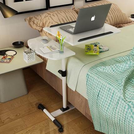 用可移动双升降旋转懒人笔记本床上电脑桌散热置地床边小书桌子