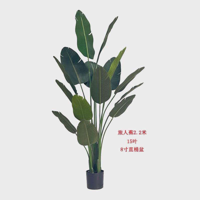 仿真旅人蕉盆栽人造美人蕉绿植室内家具装饰摄影道具造景落地摆件