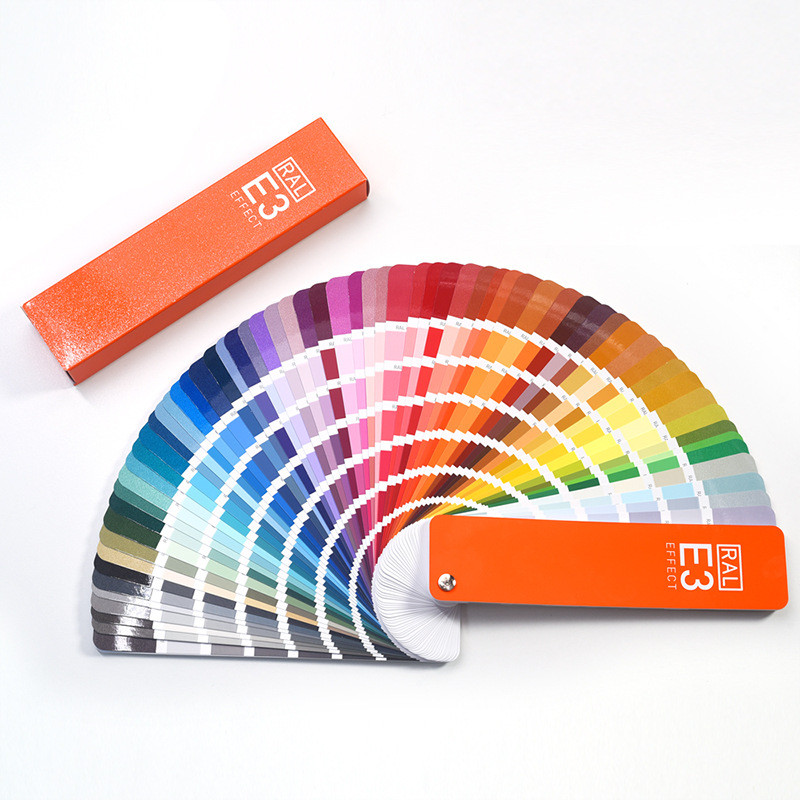 2021新版RAL劳尔RAL色卡E3实色/金属色490种颜色油漆涂料色卡劳尔