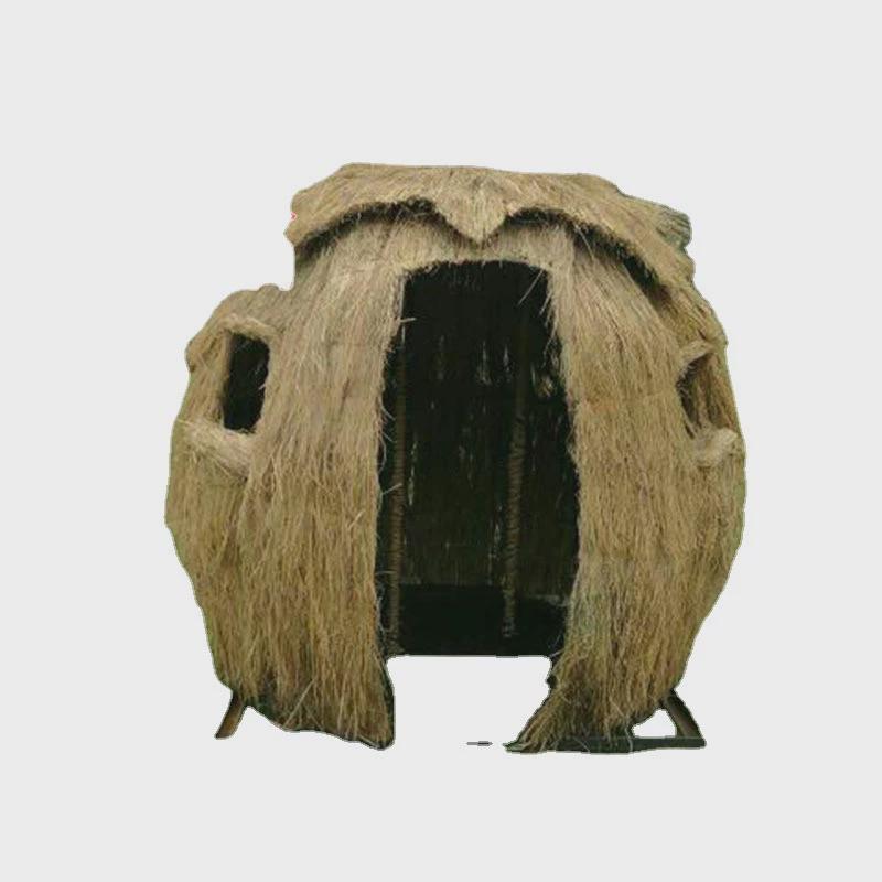 稻草工艺品卡通动物造型农耕人物粮仓收手工编织稻草艺术节厂