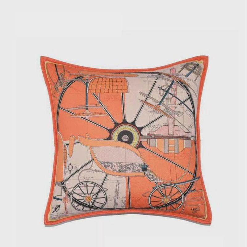 美式轻奢毛绒爱马橙色家居沙发套抱枕套欧式样板间靠垫,居家布艺,靠垫/抱枕,淘宝优惠券,粉丝福利购,淘宝优惠卷