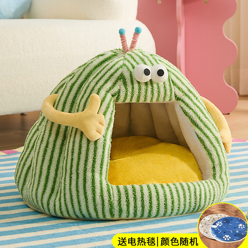 狗窝冬天拆封闭式宠物帐篷屋中小型犬泰迪房子猫窝可保暖四季通用