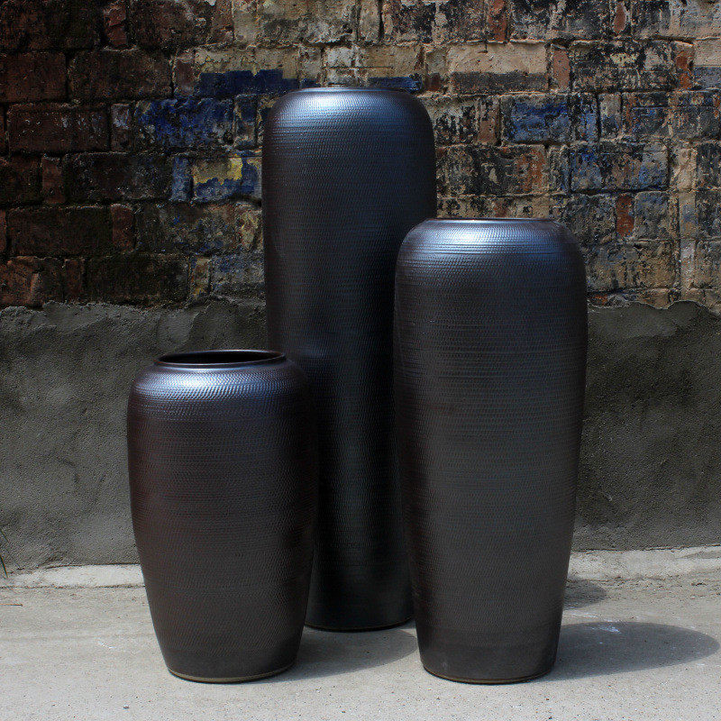 复古怀旧景德镇酒店落地插花摆件陶瓷大花瓶别墅客厅干花花器陶罐,鲜花速递/花卉仿真/绿植园艺,花盆,淘宝优惠券,粉丝福利购,淘宝优惠卷