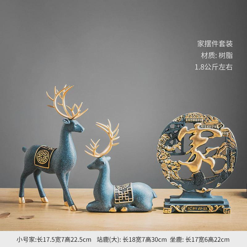 家居客厅摆件大气上档次工艺品家和万事兴电视柜装饰品感