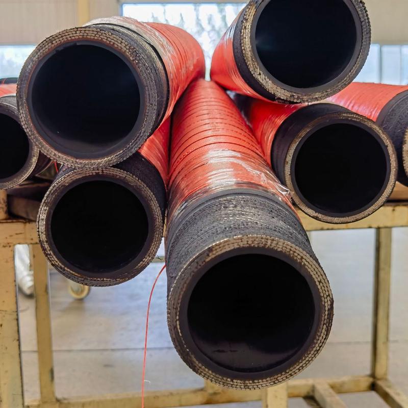 大口径胶管矿井输送泥浆污水抽沙钢丝缠绕法兰盘大口径高压胶管
