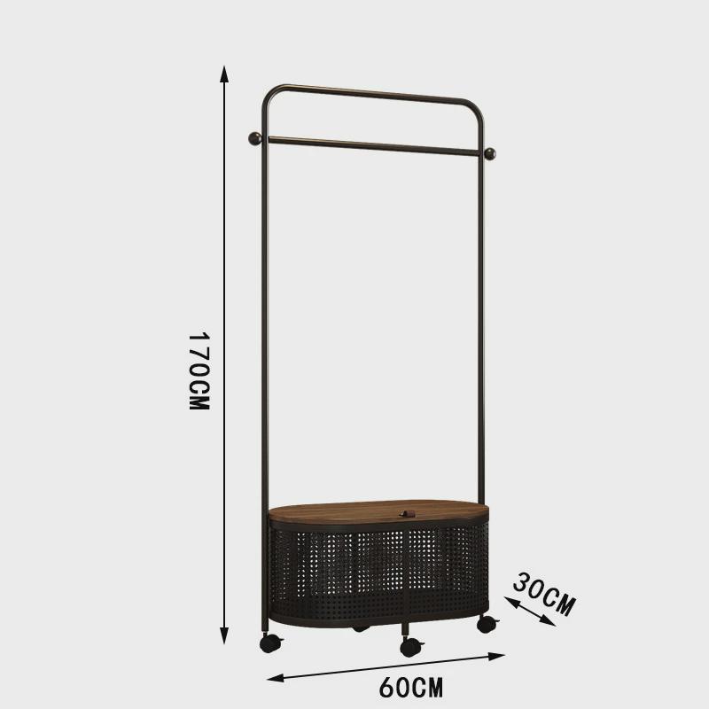 可移动一体落地式卧室家用多功能入户挂衣架房间衣架置物架衣帽架