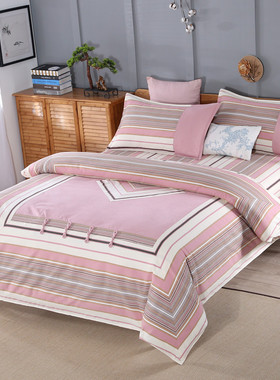 s83v老粗布四件套新中式家纺复古民族风民宿加厚被套盘扣床单