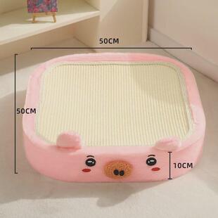 屑剑麻耐磨窝不掉磨板盆猫窝麻绳一体猫用品抓爪猫爪特大号板猫咪