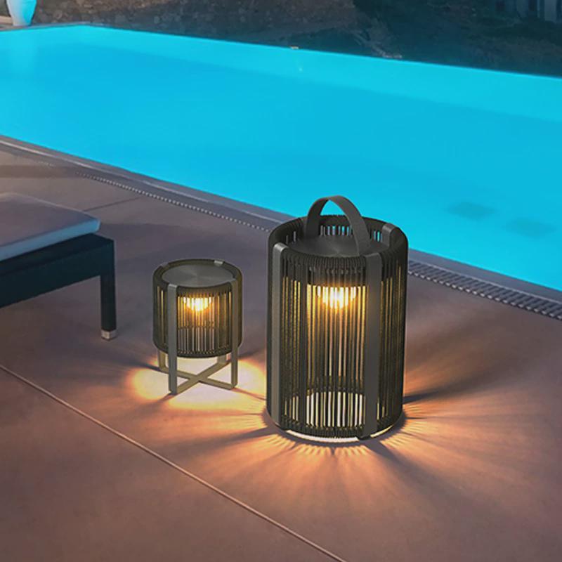 蒸客太阳能户外防水庭院灯室外草坪灯露营手提灯景观灯餐厅台灯