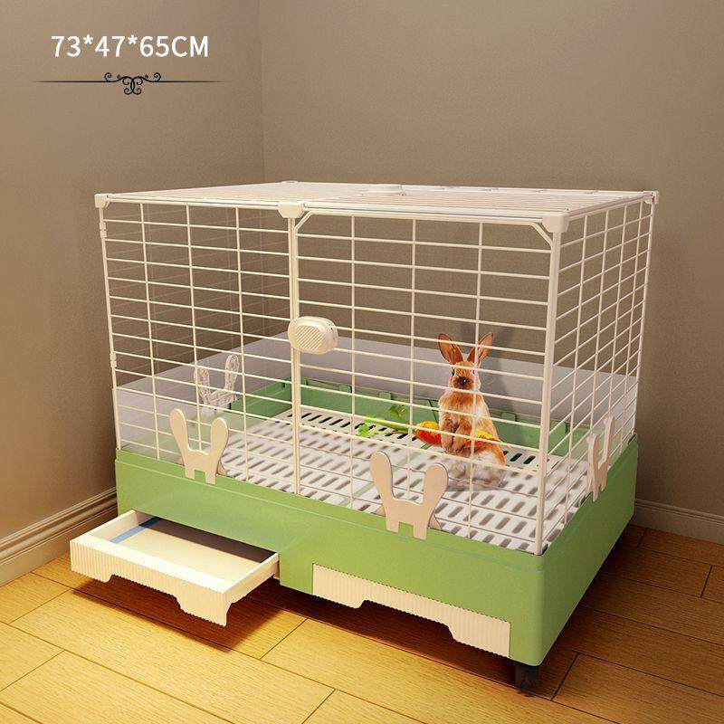 兔笼防喷溅喷尿室内专用空间窝屋别墅大荷兰猪豪华兔笼子家用大号