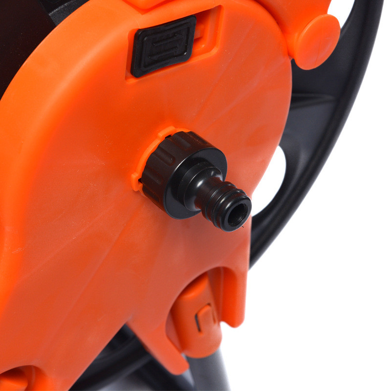 折叠金属管收纳水管车架手提绕水管车架60米卷水管卷管器