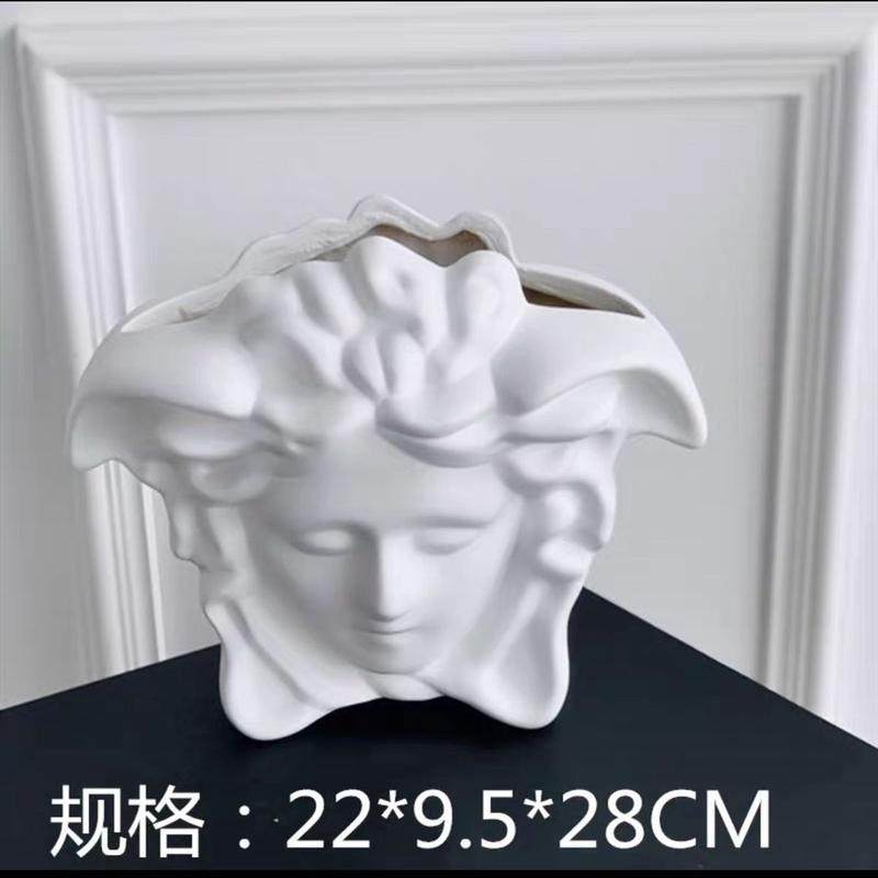 人头大卫包包花器装饰摆件方包圆饼包摆件雕塑潮流潮玩花瓶,鲜花速递/花卉仿真/绿植园艺,花盆,淘宝优惠券,粉丝福利购,淘宝优惠卷