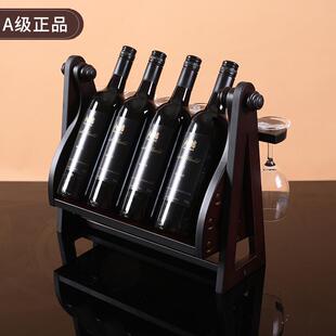 酒神牌秋千酒架红酒架实木创意欧式酒架欧式葡萄酒酒架木质红酒
