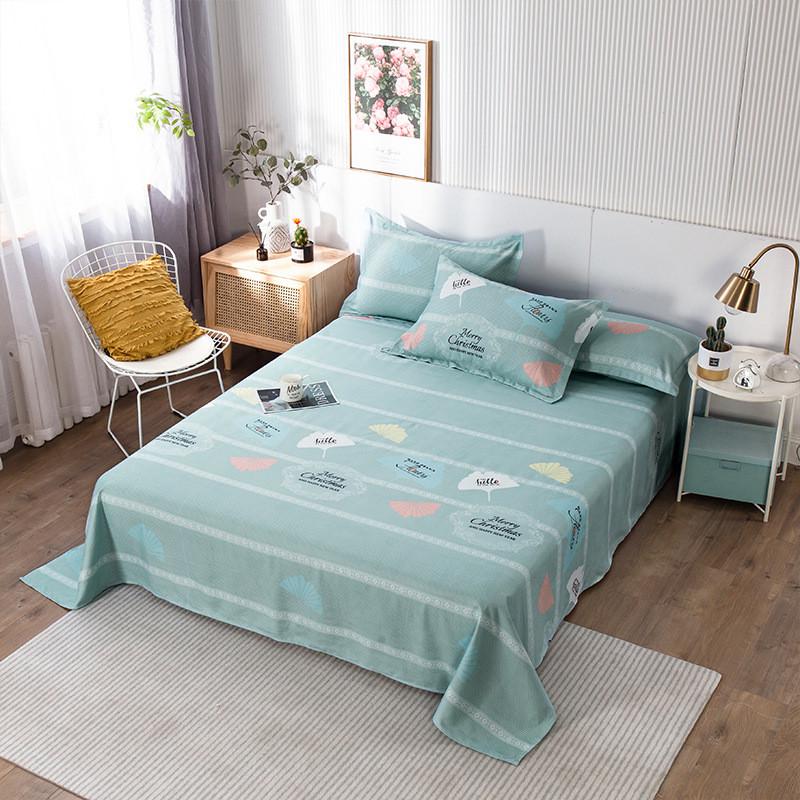 儿童床笠款斜纹纯磨毛四件套加厚被套床单单人批发三件套床品4件