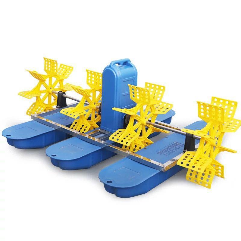 水车增氧机鱼塘池塘增氧机风车式式叶轮增氧机