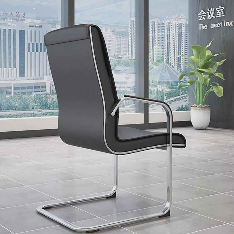 现代简约电脑椅家用办公椅老板椅休闲职员椅会议椅会客弓形椅子