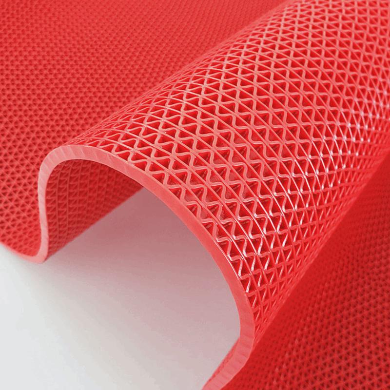 实心撕不烂S垫耐磨王地垫厨房厕所镂空浴室防滑垫PVC塑胶地毯门垫