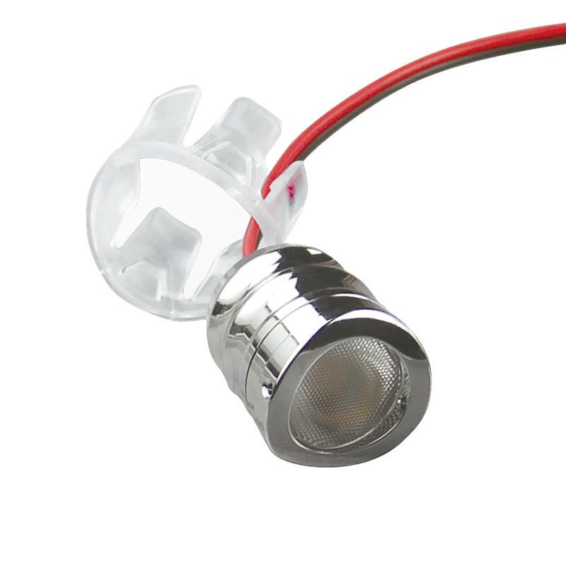 曲面不锈钢LED栏杆扶手灯看台楼梯扶手灯铁道护栏灯1W地脚灯12V