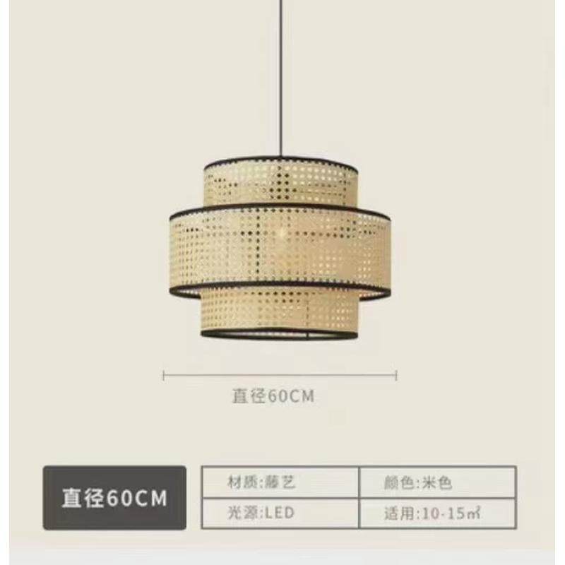 日式藤艺竹编手工布艺吊灯北欧简约卧室餐厅客厅书房民宿酒店灯具,家装灯饰光源,餐厅吊灯,淘宝优惠券,粉丝福利购,淘宝优惠卷