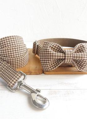 MUTTCO厂家直销泰迪狗圈宠物牵引带套装耐撕咬新款蝴蝶结UDC-072