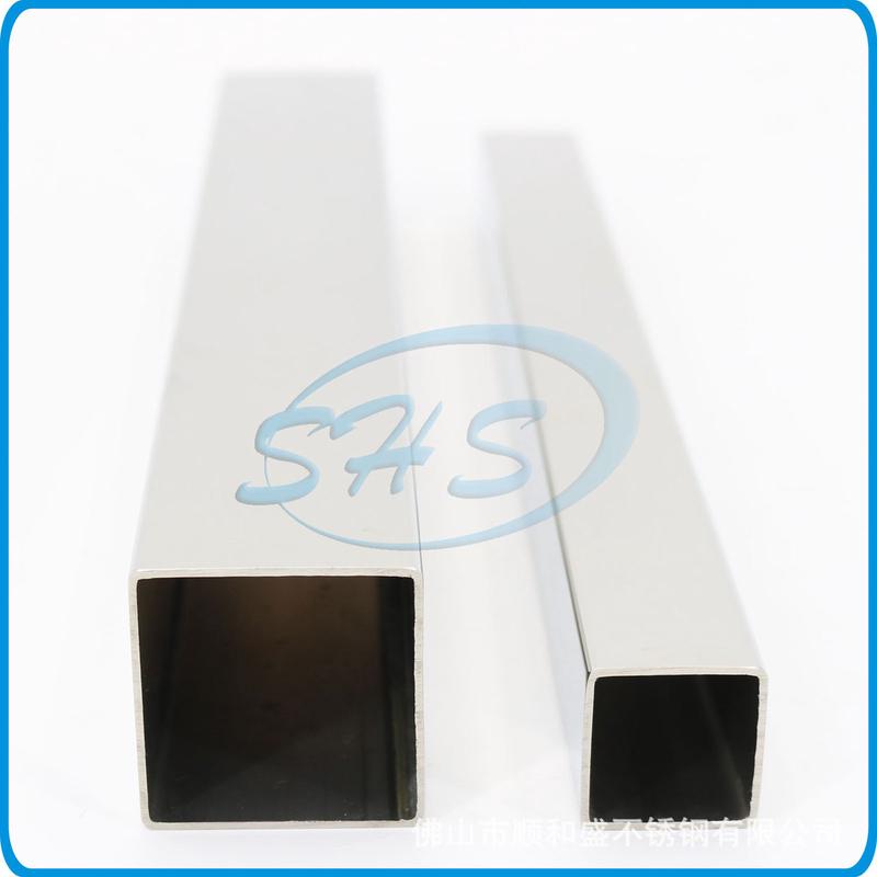 sus304不锈钢大方管80x80x2.0抛光表面工程护栏装饰桥梁建筑用