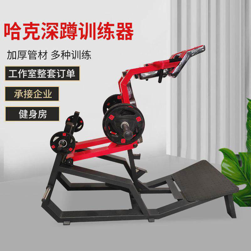 两用多功能哈克深蹲腿部力量训练器倒蹬机健身房商用哈克深蹲架