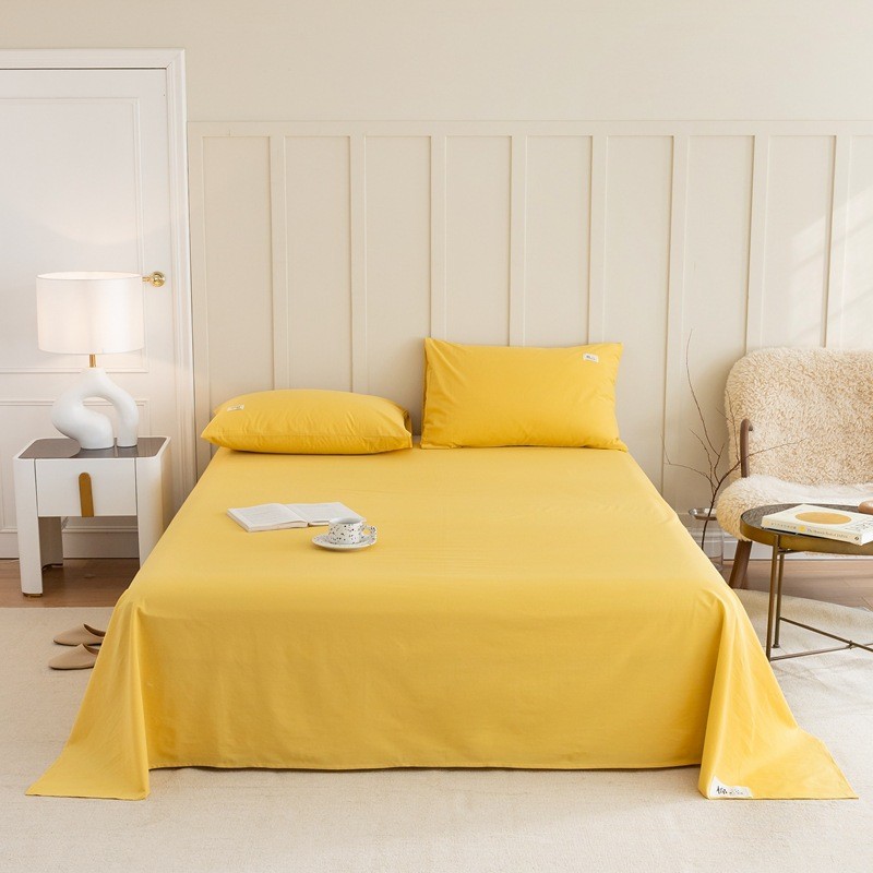 棉单件100棉床单学生宿舍单人被单1.5米1.8m床上用品双人家用