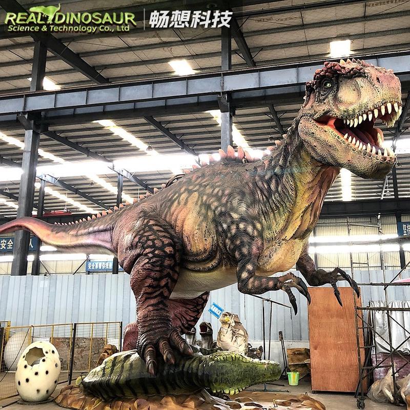景区文旅公园仿真恐龙模型儿童乐园硅胶大型机电仿真恐龙制作