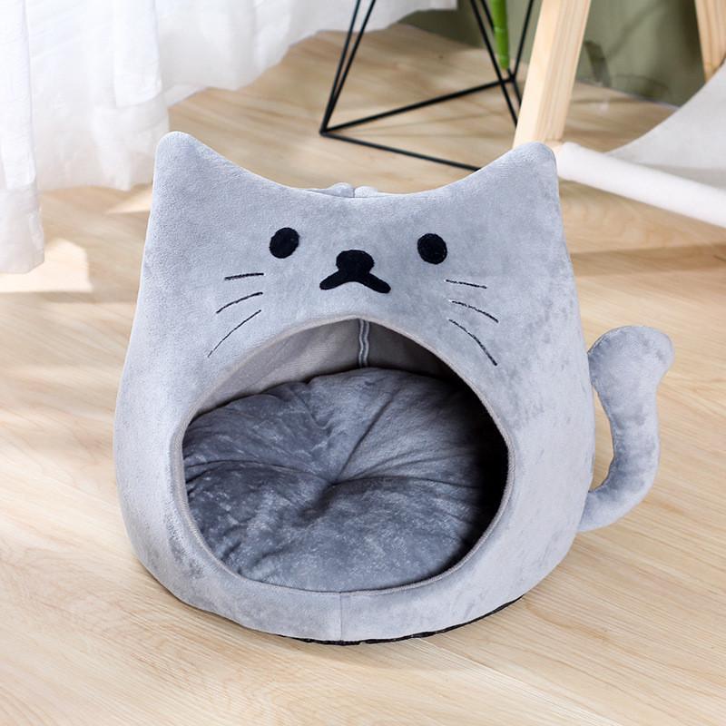 猫咪冬天保暖封闭式加厚猫笼防寒猫窝蒙古包幼猫屋冬款毛绒