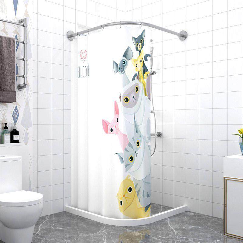 浴帘套装免打孔浴室弧形杆淋浴卫生间u型洗澡间防水布隔断赵,鲜花速递/花卉仿真/绿植园艺,割草机/草坪机,淘宝优惠券,粉丝福利购,淘宝优惠卷