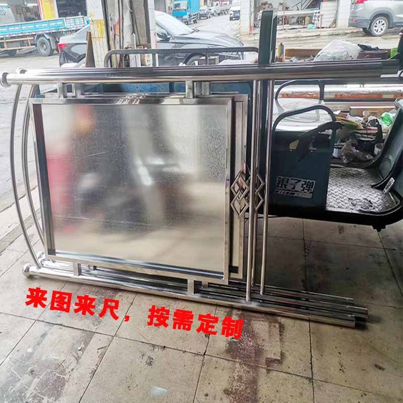 佛山厂家生产不锈钢工地宣传栏九牌一图河道告示牌户外移动广告牌