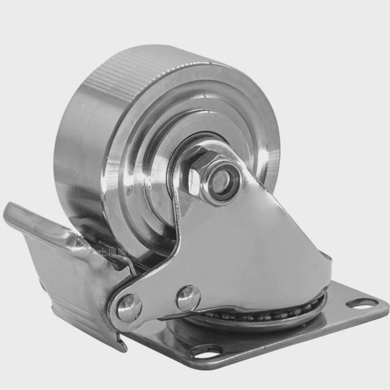 2寸3刹车4寸5304全不锈钢手推车万向轮带寸蚀轮子防锈平板车,基础建材,脚轮/万向轮,淘宝优惠券,粉丝福利购,淘宝优惠卷