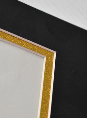 10套加厚黑色卡纸相框3层相框简易8开4k画框挂墙a4裱纸框a3双层厚